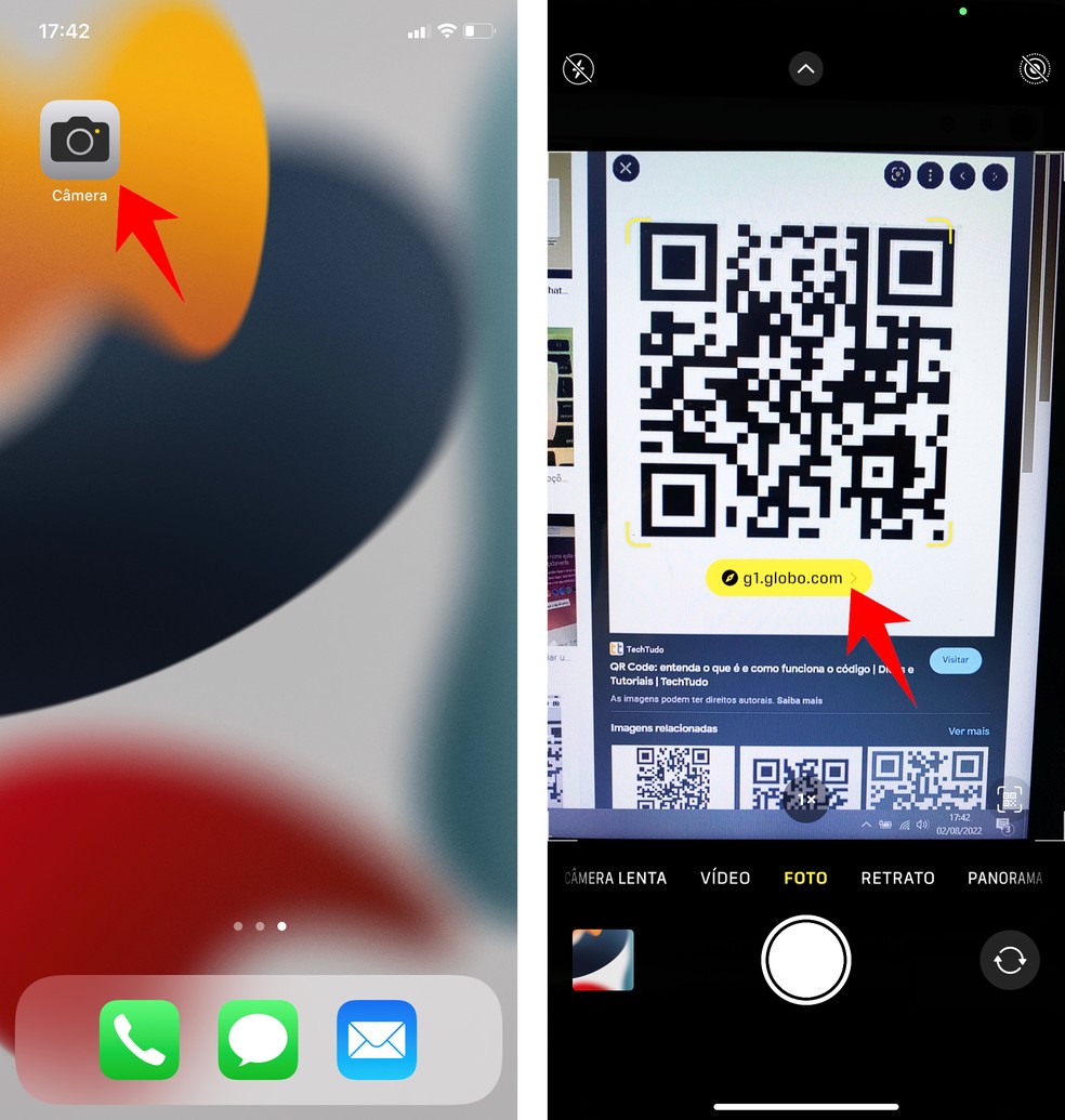 como ler qr code pelo iphone 13