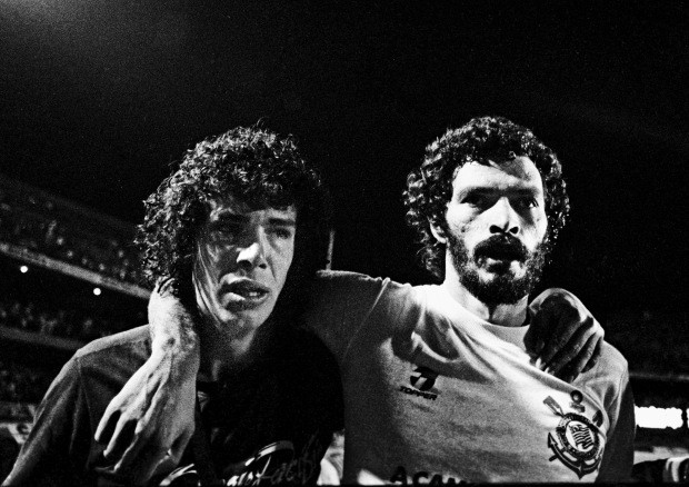 A dupla em dezembro de 1983 (Foto: Jorge Araújo - Folhapress)