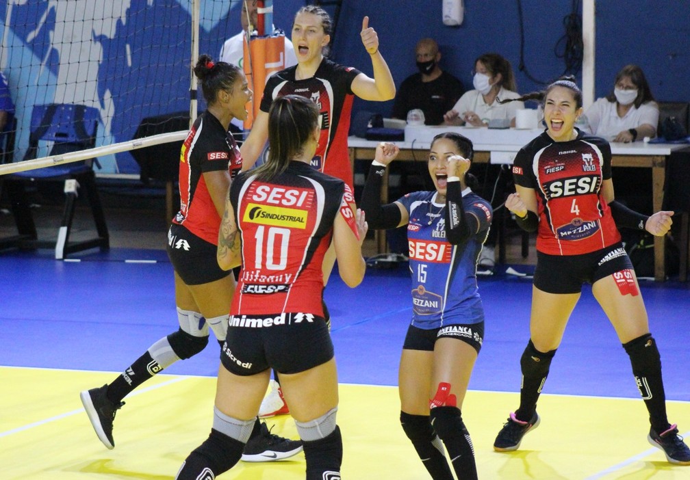 Pinheiros x Sesi-Bauru; Superliga feminina 2020/21 — Foto: Amanda Demétrio/SESI-SP