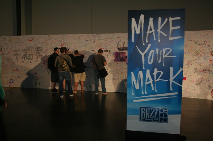 É possível deixar sua marca na BlizzCon (Foto: Felipe Vinha)