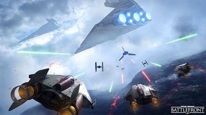 As A-Wing em esquadrão de Star Wars Battlefront (Foto: Divulgação/EA)
