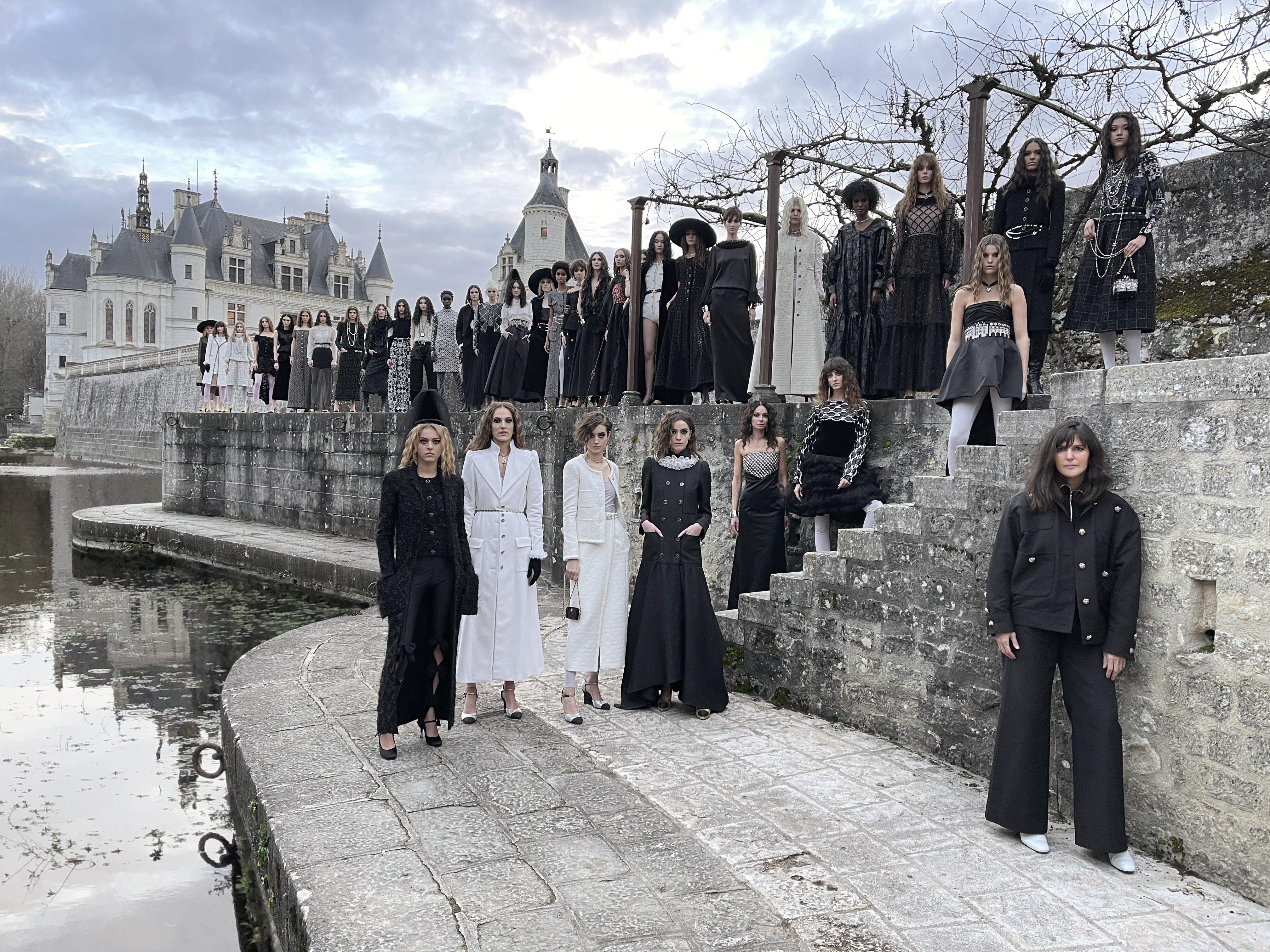 Chanel Métiers d'Art 2020/2021, no Castelo de Chenonceau  (Foto: Divulgação)