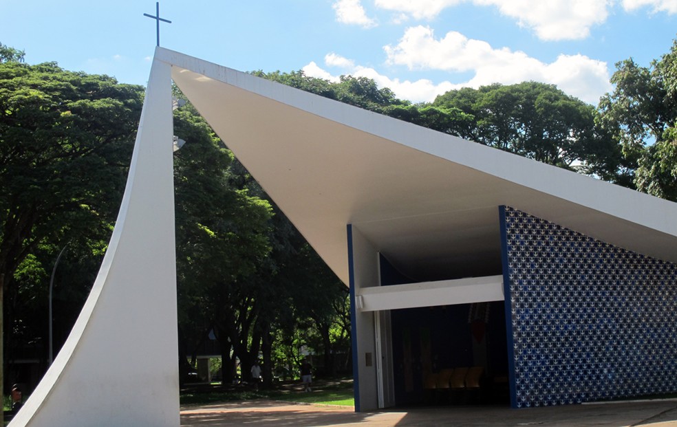 Igrejinha, na entrequadra 307/308 Sul, em Brasília — Foto: Jamila Tavares/ G1