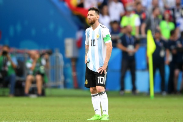 Messi após a derrota para a França nas oitavas  (Foto: Getty Images)