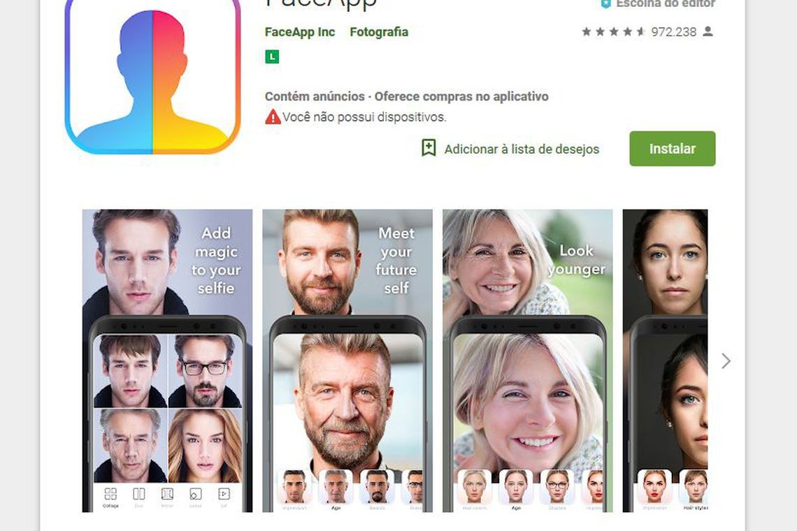 Aplicativo FaceApp pode abrir porta para abusos com dados dos usuários (Foto: Agência Brasil)
