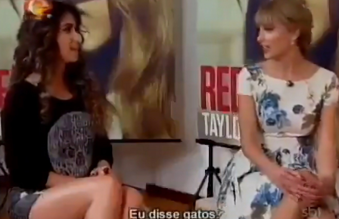 Taylor Swift e Paula Fernandes numa sequência de memes: relembre a entrevista que a internet brasileira amou