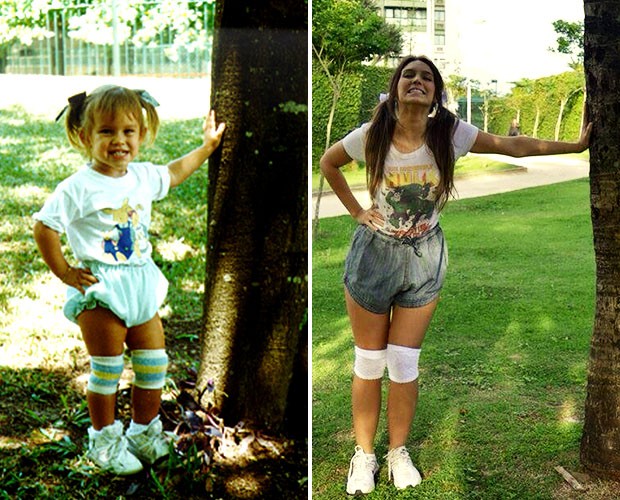 Sempre fofa: o antes e depois de Isadora Morais (Foto: Divulgação)