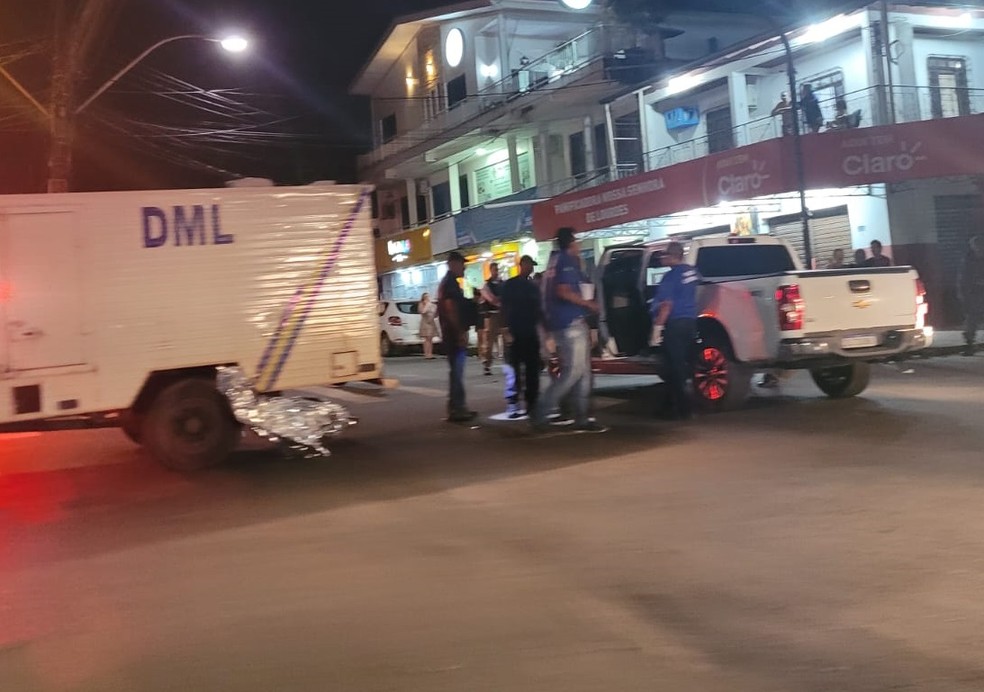 Local onde o empresário foi assassinado na Zona Central de Macapá — Foto: Cinthia Marcolan/Arquivo Pessoal