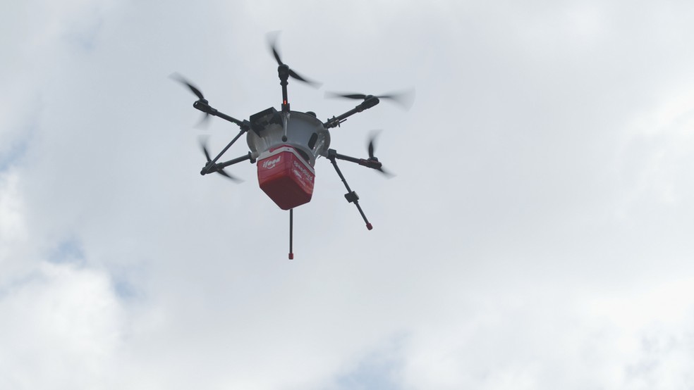 iFood desenvolve serviço de entregas usando drones — Foto: Divulgação/iFood