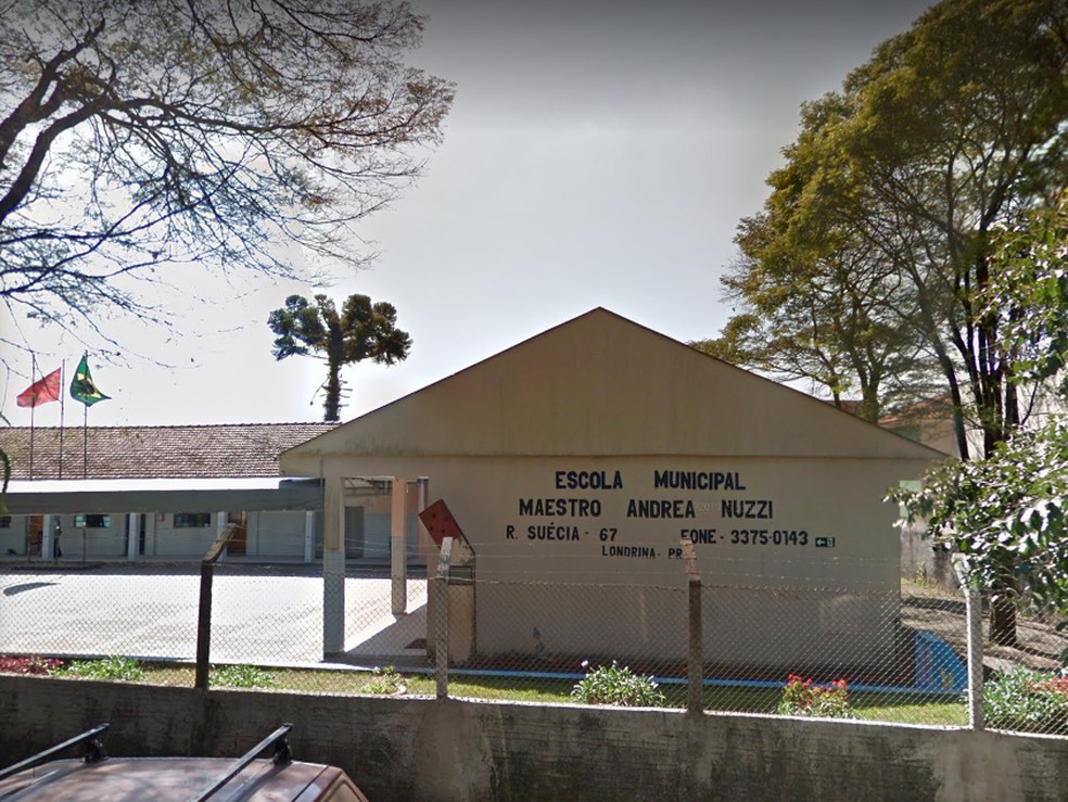 Ladrão invade escola, come macarrão e deixa bilhete pedindo perdão: 'só comi e fui embora' — Foto: Reprodução/Google Street View