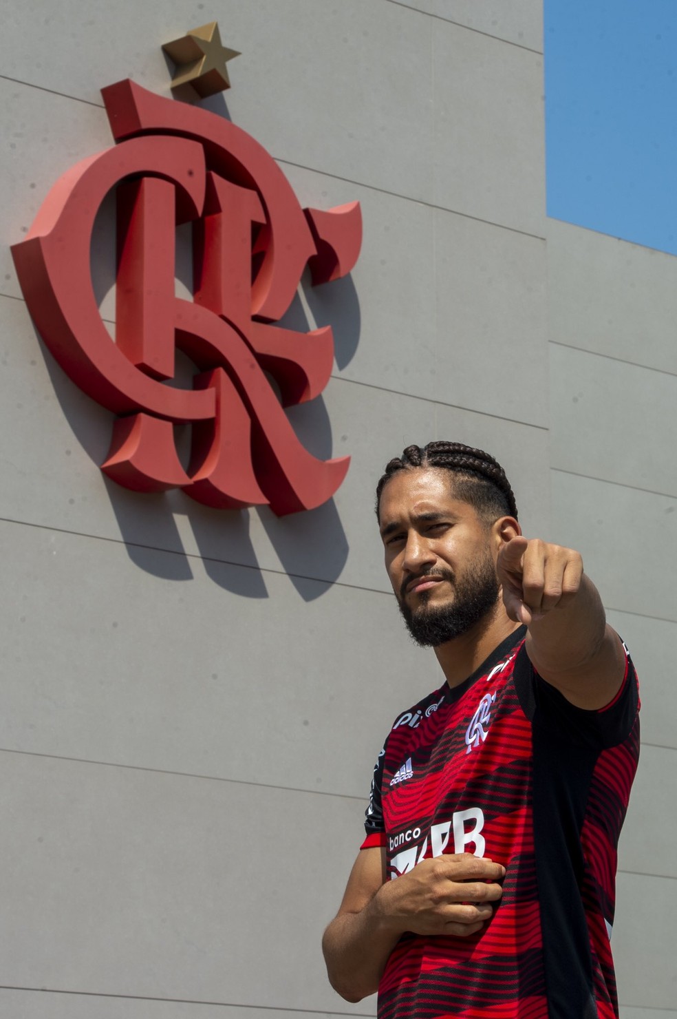 Pablo é o novo reforço do Flamengo — Foto: Marcelo Cortes/Flamengo