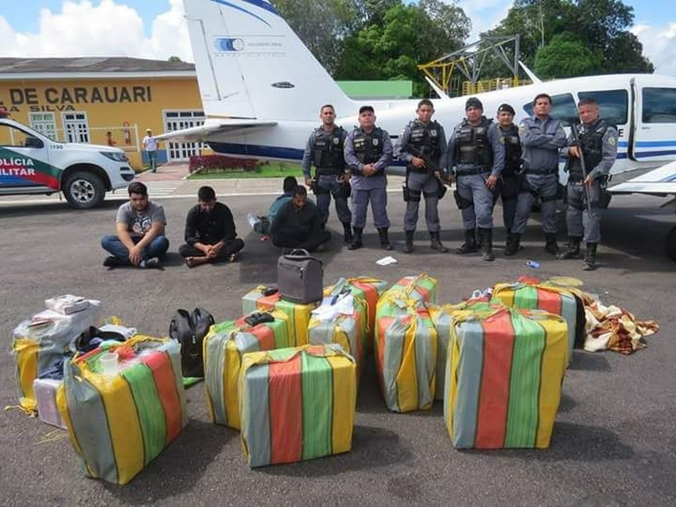 Grupo foi preso em Carauari no dia 23 de abril de 2018 â€” Foto: DivulgaÃ§Ã£o/PolÃ­cia Militar