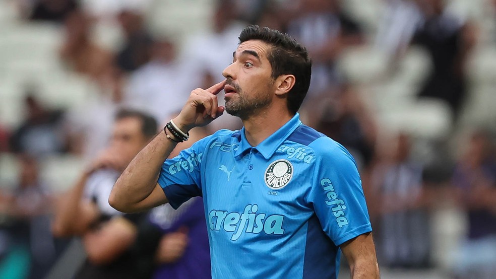 Abel Ferreira em Ceará x Palmeiras — Foto: Cesar Greco / Palmeiras
