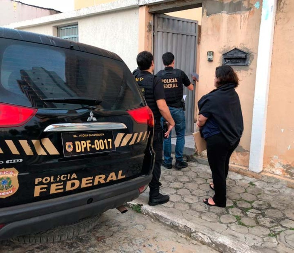 PF deflagrou na manhã desta terça-feira uma operação em combate ao desvio de recursos públicos em Maiquinique, sudoeste da Bahia (Foto: Divulgação/Polícia Federal)