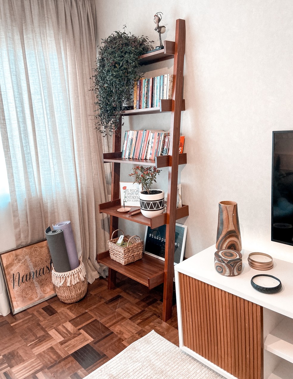 Gleici mostra nova decoração feita em sua casa — Foto: Arquivo Pessoal