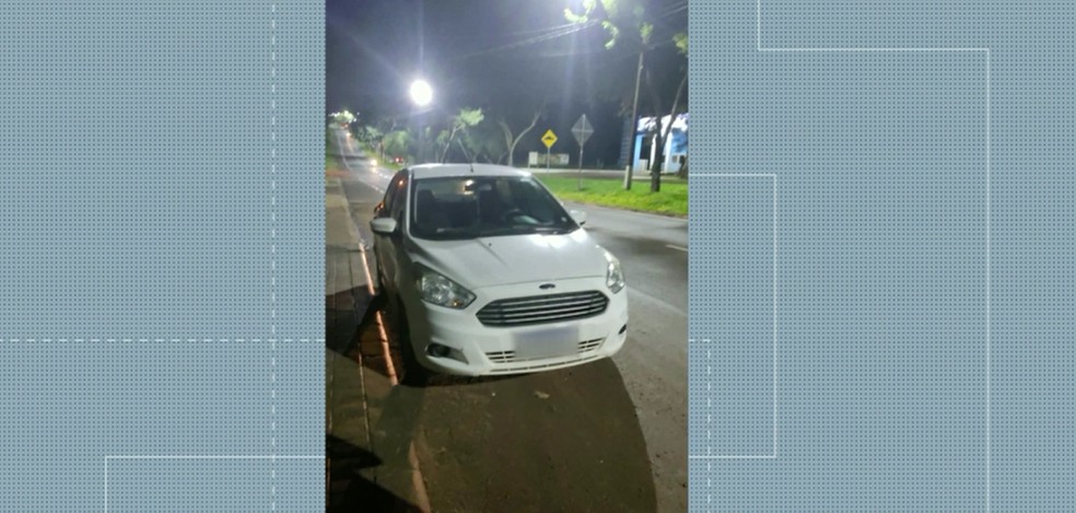 Motorista de aplicativo é assaltada em Foz do Iguaçu  — Foto: Reprodução 