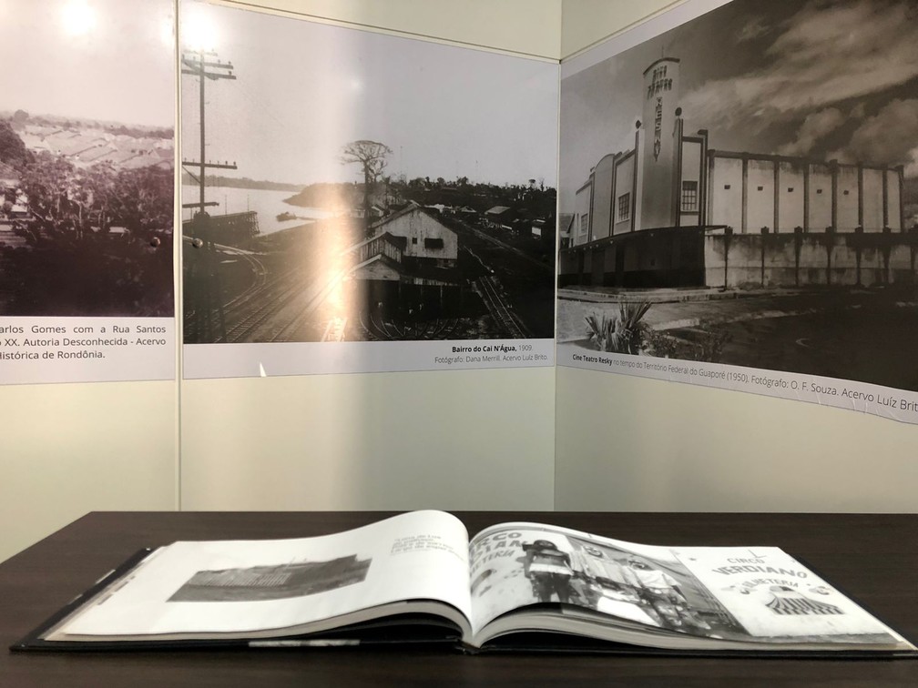 Fotografias históricas no Museu da Memória Rondoniense (Mero) em Porto Velho — Foto: Loide Gonçalves/g1 