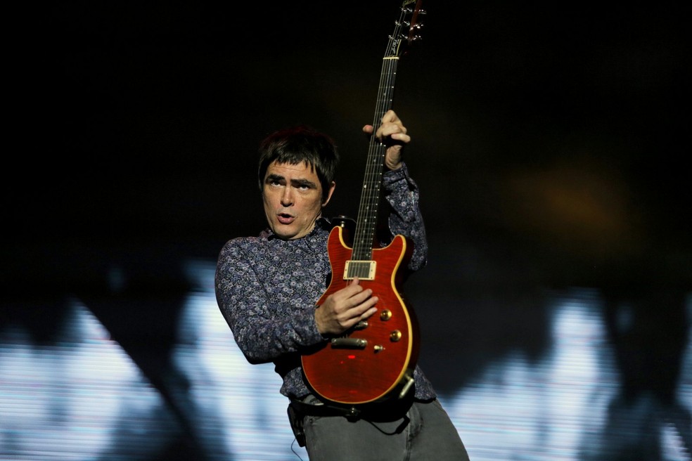 Samuel Rosa Skank Rock in Rio (Foto: Marcos Serra Lima/G1)