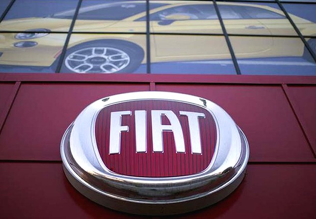 Logo da montadora Fiat , que pertence à FCA (Foto: Getty Images)