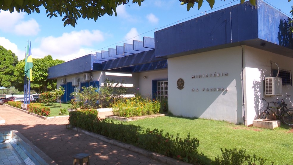 Receita Federal em Guajará-Mirim, RO  (Foto: Rede Amazônica / reprodução )