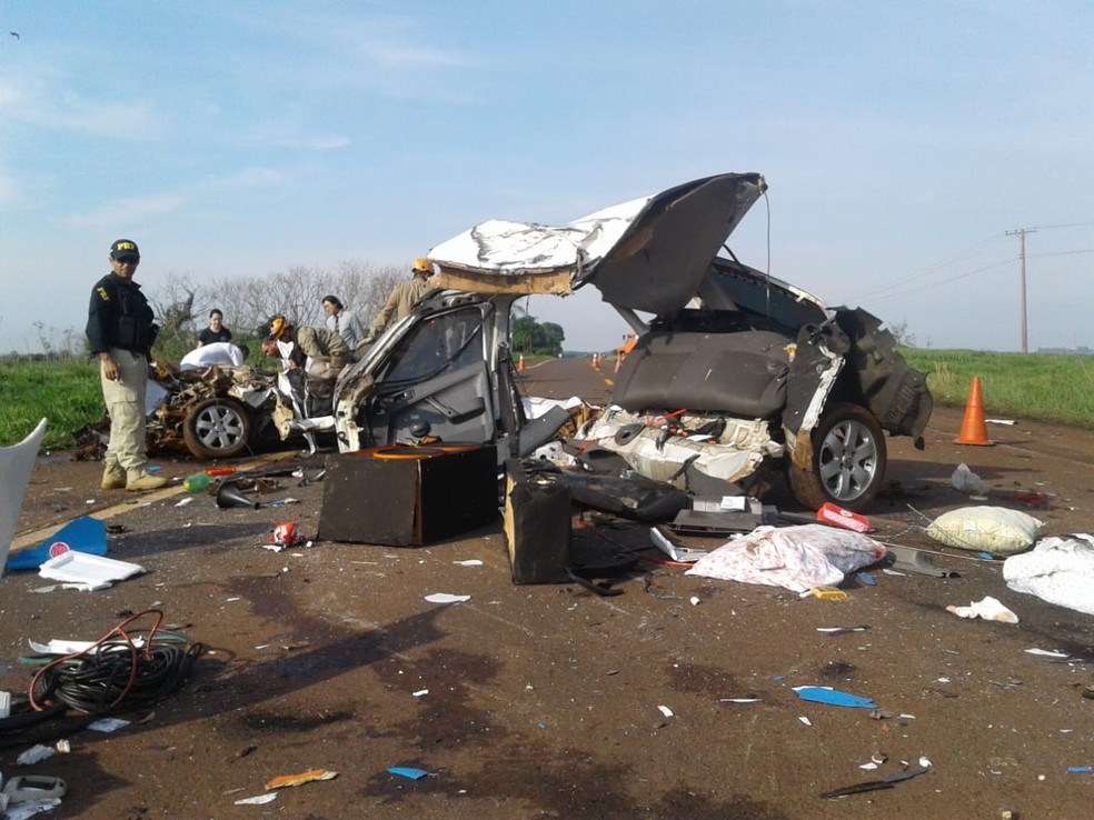 Acidente grave em rodovia de MS causou morte de homem de 32 anos â Foto: Eduardo Almeida/TV Morena
