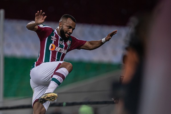 O lateral-direito Samuel Xavier marcou contra o Galo e é uma das opções ofensivas do Fluminense para furar a defesa do Atlético-GO (Foto: Marcelo Gonçalves / Fluminense FC)