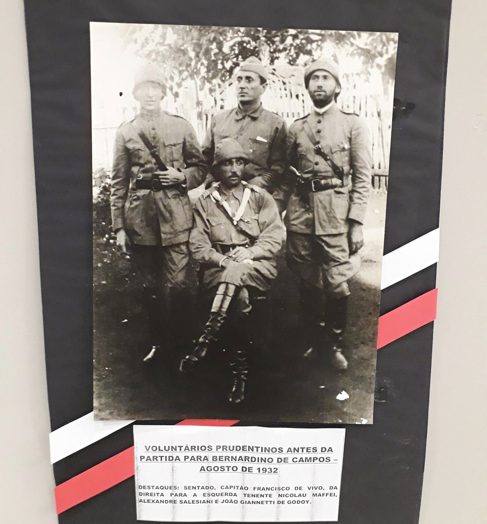 Prudentinos foram voluntários na Revolução Constitucionalista de 1932 (Foto: Polícia Militar/Divulgação)