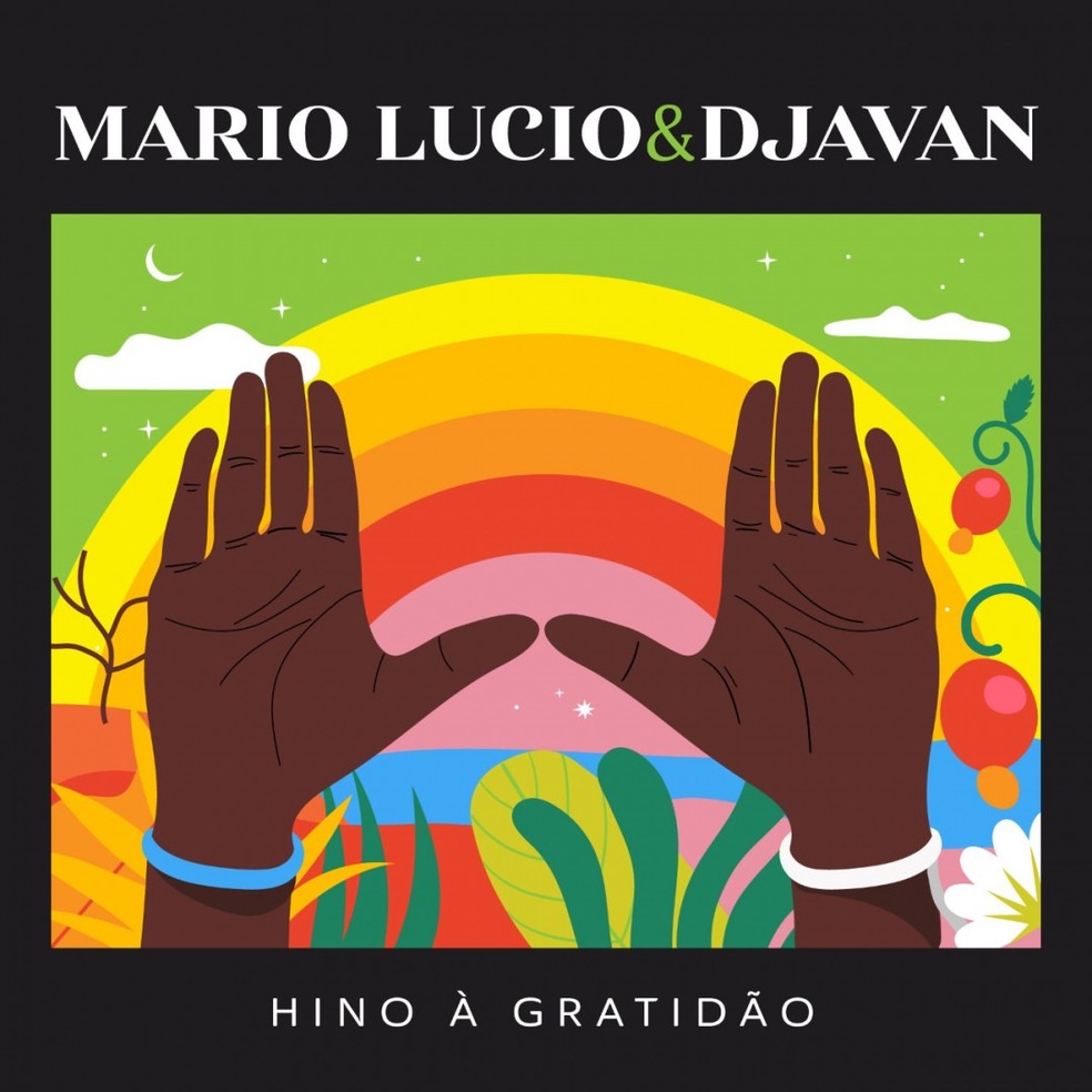 Capa do single 'Hino à gratidão', de Mario Lucio & Djavan — Foto: Divulgação