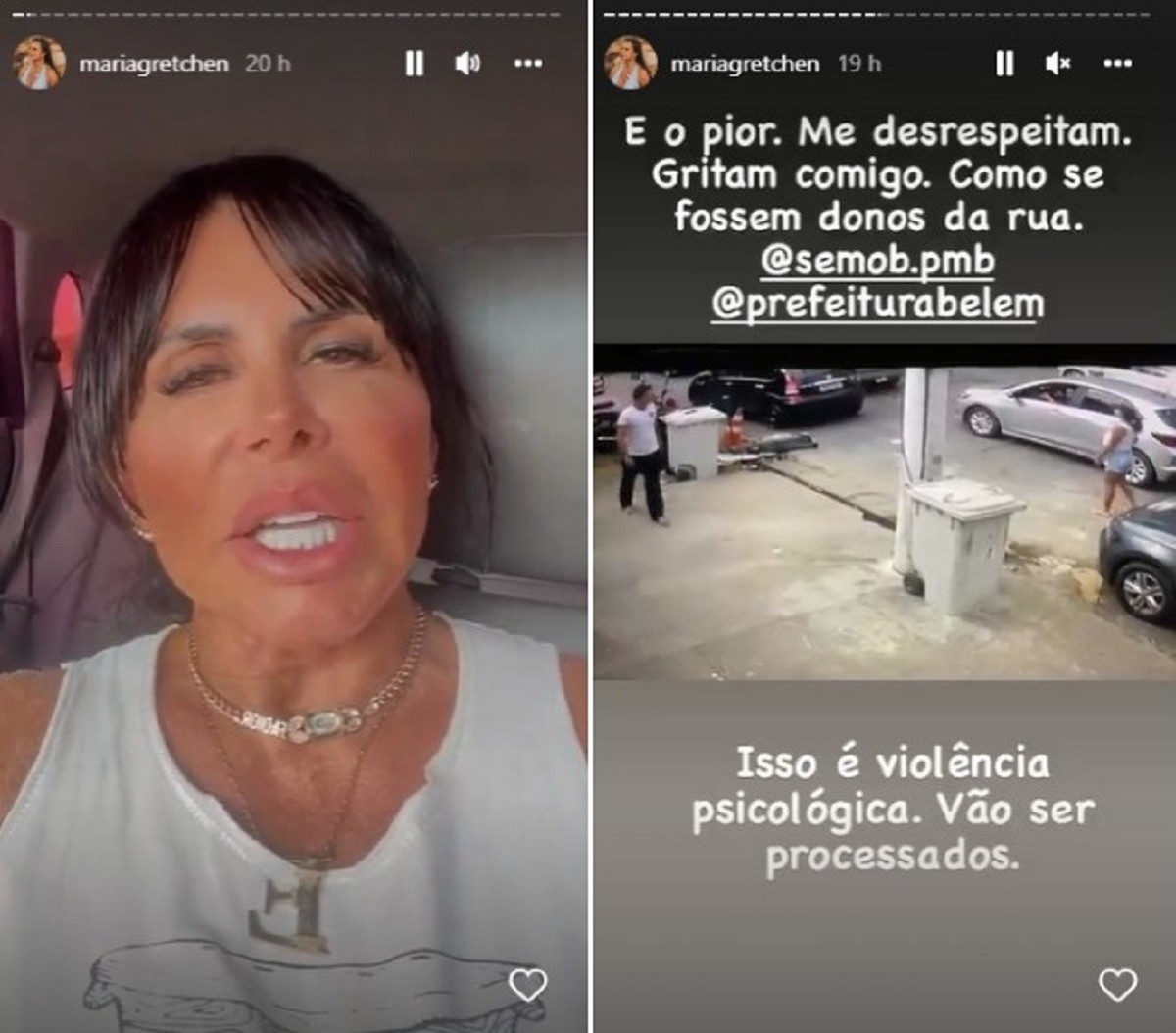Gretchen conta que é alvo de violência psicológica em Belém (Foto: Reprodução/Instagram)