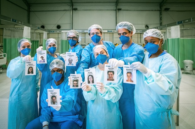 Equipe médica da série Sob Pressão (Foto: Divulgação/ Globo / Paulo Belote)