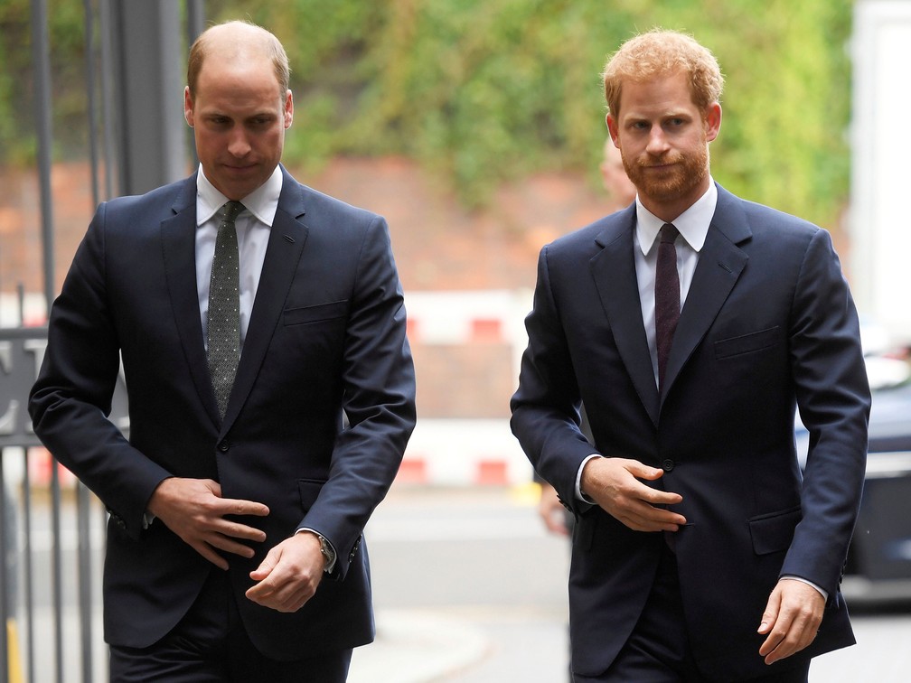 Príncipes William e Harry, em foto de 5 de setembro de 2017  — Foto: Toby Melville / AP 