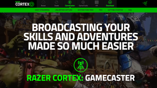 razer cortex gamecaster not working