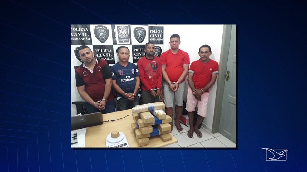 Presos serão investigados e devem responder por tráfico de drogas e associação criminosa  (Foto: Reprodução/ TV Mirante)