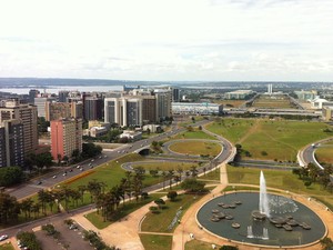 Hotéis localizados na área central de Brasília (Foto: Káthia Mello/G1)