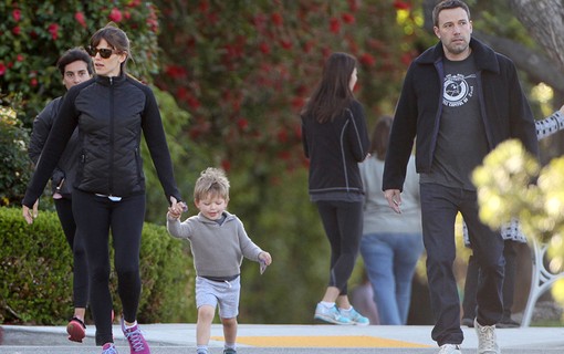 Jennifer Garner, Ben Affleck e o filho, Samuel