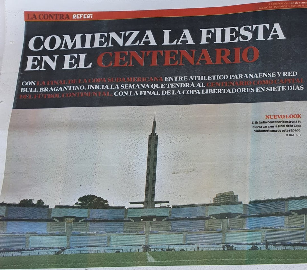 La «conquista brasileña» y la «capital del fútbol continental»: diarios uruguayos destacan la final de la Sud Americana |  Copa Sudamericana