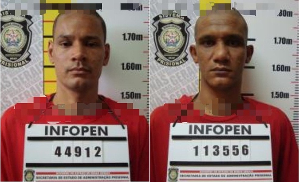 Warley Oliveira e Jan de Souza foram recapturados — Foto: Divulgação / Sejusp