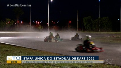 Chuva na pista: Etapa única do Estadual de Kart é realizada em Palmas