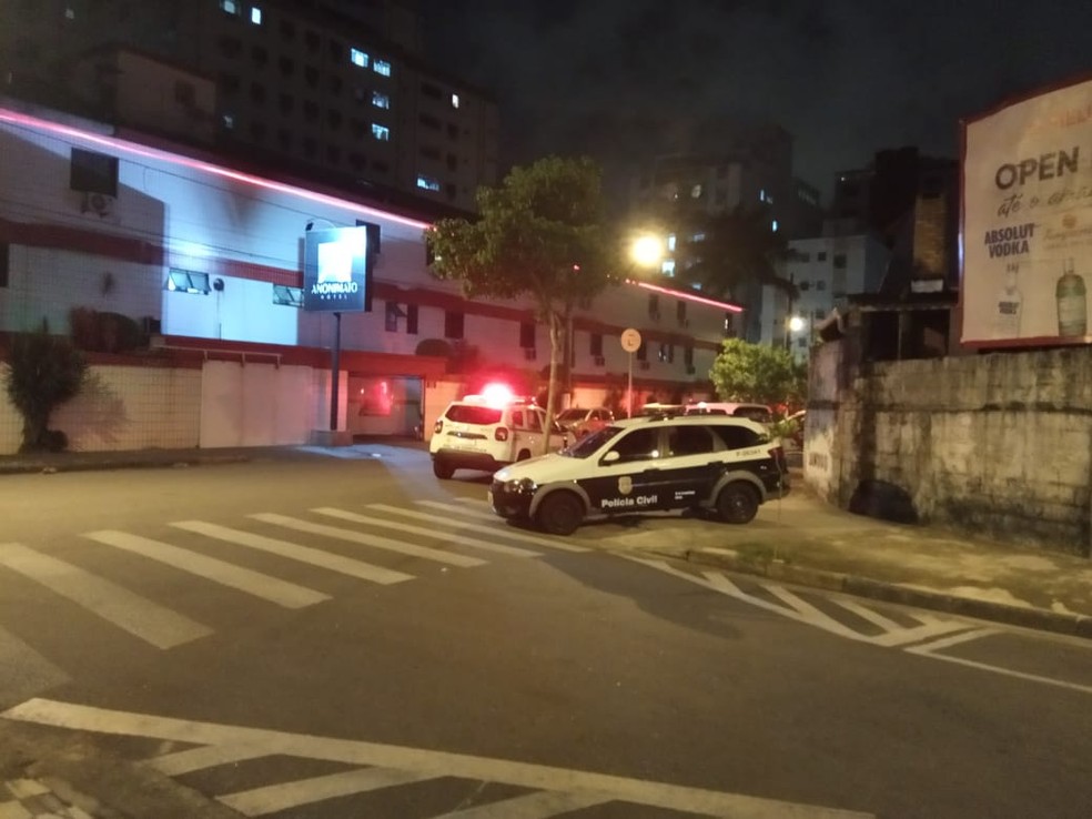 Polícia foi acionada para verificar ocorrência dentro de motel em Santos — Foto: g1 Santos