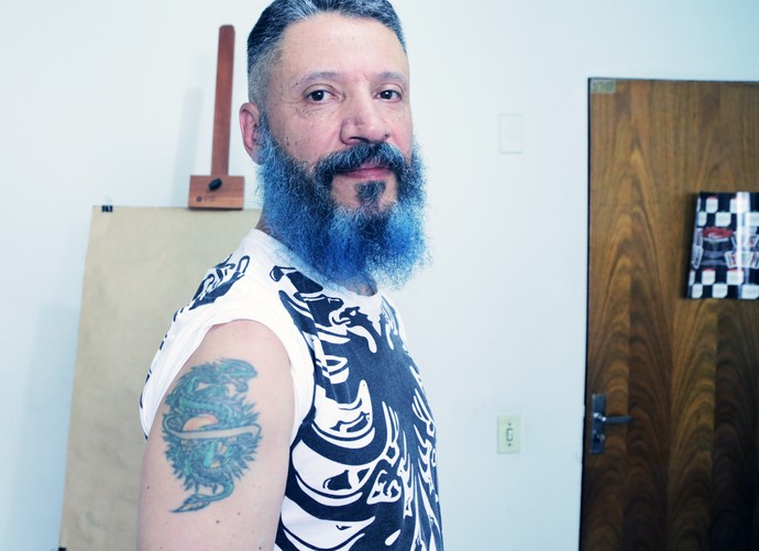 Laércio é designer de tatuagem (Foto: João Mello / Gshow)