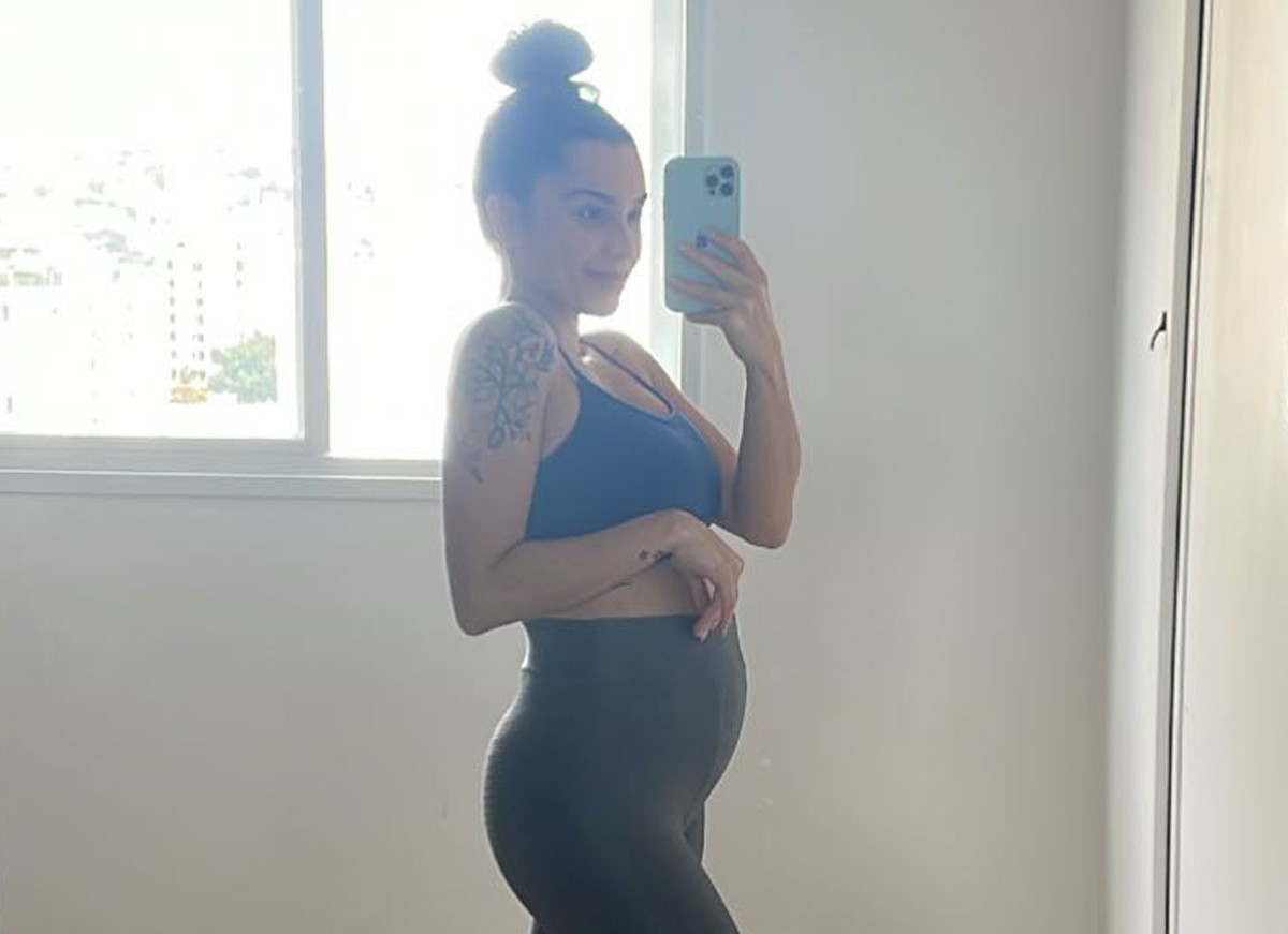 Paula Amorim exibe barriguinha de gravidez (Foto: Reprodução / Instagram)