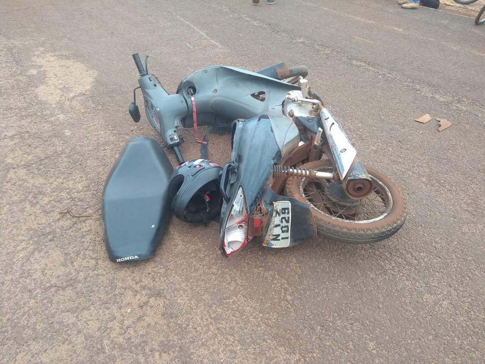 Mulher foi internada após ser atropelada pelo ex-marido em Tangará da Serra — Foto: Diário da Serra