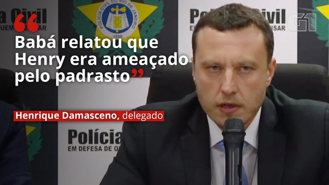 VÍDEO: 'Babá relatou que Henry era ameaçado pelo padrasto', diz delegado