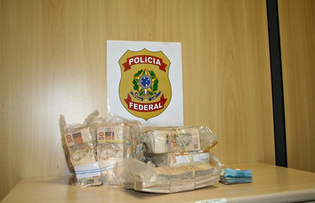 Dinheiro apreendido na Operação Zelotes (Foto: Polícia Federal Brasília)