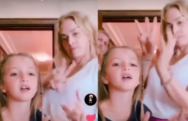 Angélica se empolga e faz vídeo com novo aplicativo febre ao lado de Eva (Foto: Reprodução/Instagram)
