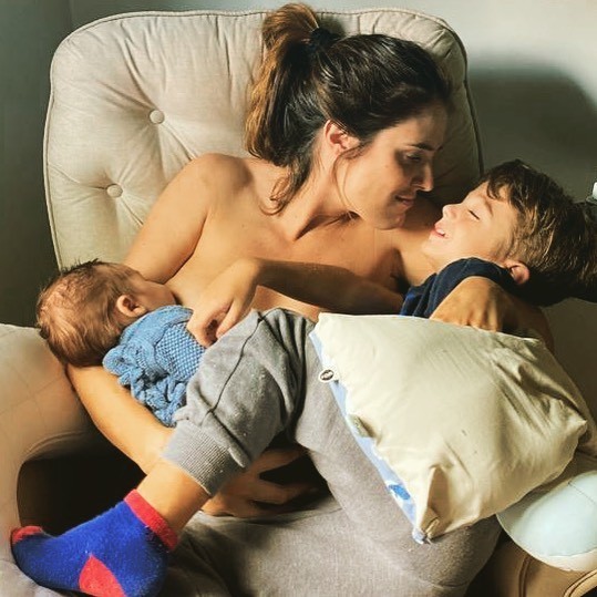 Rafa Brites compartilhou momento com os filhos Rocco e Leon com seus seguidores (Foto: Reprodução/Instagram)