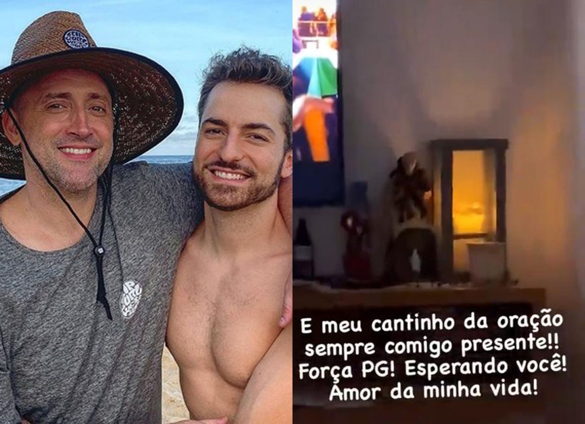 Marido mostra cantinho de orações por Paulo Gustavo em casa do casal (Foto: Reprodução Instagram)
