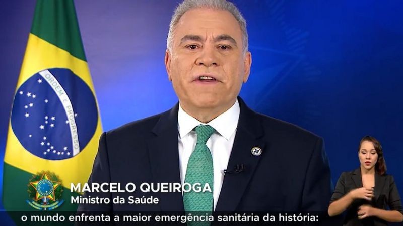 Ministro Marcelo Queiroga anunciou no domingo o fim da emergência de saúde pública da covid no Brasil (Foto: Getty Images via BBC News)