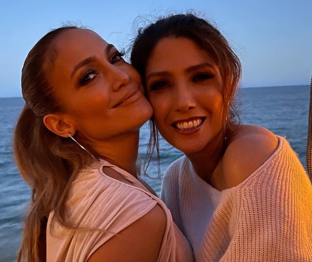 Jennifer Lopez e a irmã caçula, Lynda Lopez (Foto: Reprodução/Instagram)