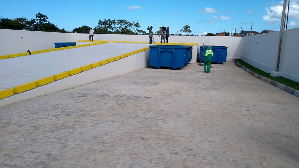 Ecoponto fica localizado na Avenida Osvaldo Ramos 2, no conjunto Jardim Petrópolis, em Maceió — Foto: Abdias Martins/TV Gazeta